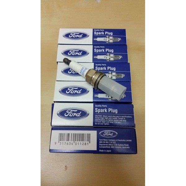 6 x GENUINE FORD Falcon BA BF FG / Territory 6cyl Gas LPG Spark Plug AGSP22YE07