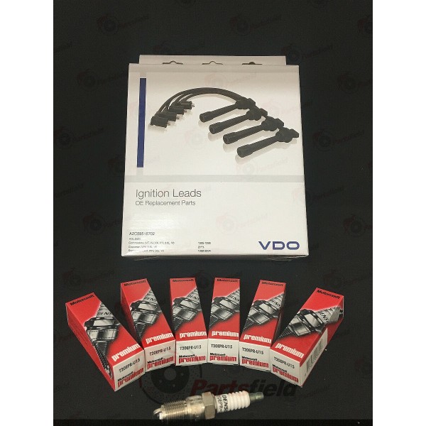 Holden Commodore VTII VX VY VU 3.8L V6 DENSO Spark Plugs + VDO Ignition Leads