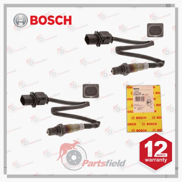 2 x BOSCH Pre-Cat Lambda / Oxygen Sensor fits Holden Captiva CG 3.2L V6 06-11